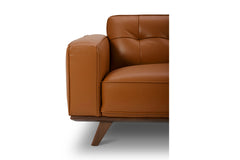 Normandie 2pc Leather Sectional Sofa :: Configuration: RAF - Chaise on the Right