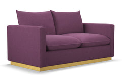 Olivia Apartment Size Sleeper Sofa Bed :: Leg Finish: Natural / Sleeper Option: Memory Foam Mattress