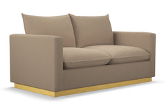 Olivia Apartment Size Sleeper Sofa Bed :: Leg Finish: Natural / Sleeper Option: Memory Foam Mattress