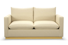 Olivia Apartment Size Sleeper Sofa Bed :: Leg Finish: Natural / Sleeper Option: Memory Foam Mattress