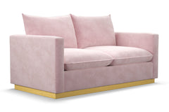 Olivia Apartment Size Sleeper Sofa Bed :: Leg Finish: Natural / Sleeper Option: Memory Foam Mattress