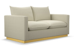 Olivia Apartment Size Sleeper Sofa Bed :: Leg Finish: Natural / Sleeper Option: Memory Foam Mattress