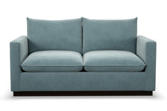 Olivia Apartment Size Sleeper Sofa Bed :: Leg Finish: Espresso / Sleeper Option: Memory Foam Mattress