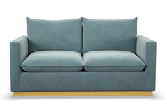 Olivia Apartment Size Sleeper Sofa Bed :: Leg Finish: Natural / Sleeper Option: Memory Foam Mattress