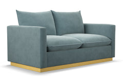 Olivia Apartment Size Sleeper Sofa Bed :: Leg Finish: Natural / Sleeper Option: Memory Foam Mattress