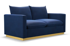 Olivia Apartment Size Sleeper Sofa Bed :: Leg Finish: Natural / Sleeper Option: Memory Foam Mattress