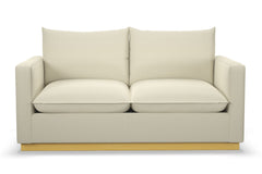 Olivia Apartment Size Sleeper Sofa Bed :: Leg Finish: Natural / Sleeper Option: Memory Foam Mattress