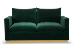 Olivia Apartment Size Sleeper Sofa Bed :: Leg Finish: Natural / Sleeper Option: Memory Foam Mattress