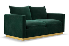 Olivia Apartment Size Sleeper Sofa Bed :: Leg Finish: Natural / Sleeper Option: Memory Foam Mattress