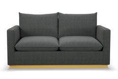 Olivia Apartment Size Sleeper Sofa Bed :: Leg Finish: Natural / Sleeper Option: Memory Foam Mattress