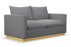 Olivia Apartment Size Sleeper Sofa Bed :: Leg Finish: Natural / Sleeper Option: Memory Foam Mattress