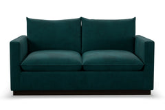 Olivia Twin Size Sleeper Sofa Bed :: Leg Finish: Espresso / Sleeper Option: Memory Foam Mattress