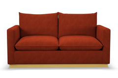 Olivia Apartment Size Sleeper Sofa Bed :: Leg Finish: Natural / Sleeper Option: Memory Foam Mattress