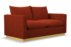 Olivia Apartment Size Sleeper Sofa Bed :: Leg Finish: Natural / Sleeper Option: Deluxe Innerspring Mattress