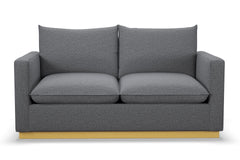 Olivia Apartment Size Sleeper Sofa Bed :: Leg Finish: Natural / Sleeper Option: Memory Foam Mattress