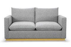 Olivia Apartment Size Sleeper Sofa Bed :: Leg Finish: Natural / Sleeper Option: Memory Foam Mattress