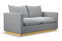 Olivia Apartment Size Sleeper Sofa Bed :: Leg Finish: Natural / Sleeper Option: Memory Foam Mattress