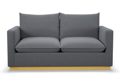 Olivia Twin Size Sleeper Sofa Bed :: Leg Finish: Natural / Sleeper Option: Deluxe Innerspring Mattress