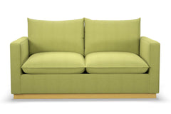 Olivia Apartment Size Sleeper Sofa Bed :: Leg Finish: Natural / Sleeper Option: Memory Foam Mattress