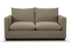 Olivia Twin Size Sleeper Sofa Bed :: Leg Finish: Espresso / Sleeper Option: Memory Foam Mattress