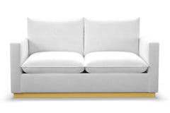 Olivia Apartment Size Sleeper Sofa Bed :: Leg Finish: Natural / Sleeper Option: Memory Foam Mattress