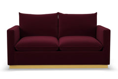 Olivia Apartment Size Sleeper Sofa Bed :: Leg Finish: Natural / Sleeper Option: Memory Foam Mattress