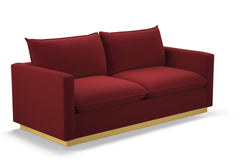 Olivia Queen Size Sleeper Sofa Bed :: Leg Finish: Natural / Sleeper Option: Memory Foam Mattress