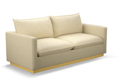 Olivia Queen Size Sleeper Sofa Bed :: Leg Finish: Natural / Sleeper Option: Deluxe Innerspring Mattress