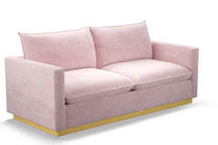 Olivia Queen Size Sleeper Sofa Bed :: Leg Finish: Natural / Sleeper Option: Memory Foam Mattress