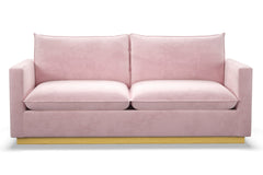 Olivia Queen Size Sleeper Sofa Bed :: Leg Finish: Natural / Sleeper Option: Deluxe Innerspring Mattress