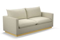 Olivia Queen Size Sleeper Sofa Bed :: Leg Finish: Natural / Sleeper Option: Deluxe Innerspring Mattress