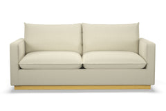 Olivia Queen Size Sleeper Sofa Bed :: Leg Finish: Natural / Sleeper Option: Deluxe Innerspring Mattress