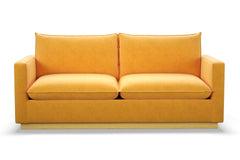 Olivia Queen Size Sleeper Sofa Bed :: Leg Finish: Natural / Sleeper Option: Memory Foam Mattress