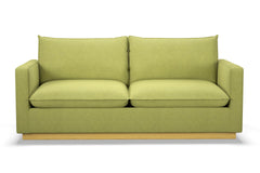 Olivia Queen Size Sleeper Sofa Bed :: Leg Finish: Natural / Sleeper Option: Deluxe Innerspring Mattress
