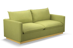 Olivia Queen Size Sleeper Sofa Bed :: Leg Finish: Natural / Sleeper Option: Memory Foam Mattress