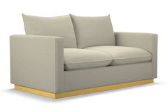 Olivia Twin Size Sleeper Sofa Bed :: Leg Finish: Natural / Sleeper Option: Memory Foam Mattress