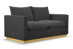 Olivia Twin Size Sleeper Sofa Bed :: Leg Finish: Natural / Sleeper Option: Memory Foam Mattress