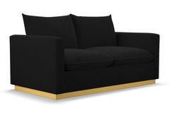 Olivia Apartment Size Sleeper Sofa Bed :: Leg Finish: Natural / Sleeper Option: Memory Foam Mattress