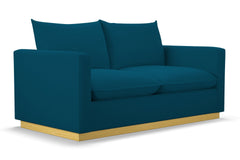 Olivia Apartment Size Sleeper Sofa Bed :: Leg Finish: Natural / Sleeper Option: Memory Foam Mattress