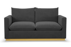 Olivia Apartment Size Sleeper Sofa Bed :: Leg Finish: Natural / Sleeper Option: Memory Foam Mattress