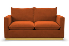 Olivia Apartment Size Sleeper Sofa Bed :: Leg Finish: Natural / Sleeper Option: Memory Foam Mattress