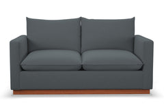 Olivia Apartment Size Sleeper Sofa Bed :: Leg Finish: Pecan / Sleeper Option: Deluxe Innerspring Mattress