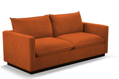 Olivia Queen Size Sleeper Sofa Bed :: Leg Finish: Espresso / Sleeper Option: Deluxe Innerspring Mattress