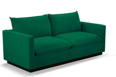 Olivia Queen Size Sleeper Sofa Bed :: Leg Finish: Espresso / Sleeper Option: Memory Foam Mattress