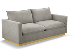 Olivia Queen Size Sleeper Sofa Bed :: Leg Finish: Natural / Sleeper Option: Deluxe Innerspring Mattress