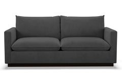Olivia Queen Size Sleeper Sofa Bed :: Leg Finish: Espresso / Sleeper Option: Deluxe Innerspring Mattress