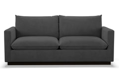 Olivia Queen Size Sleeper Sofa Bed :: Leg Finish: Espresso / Sleeper Option: Deluxe Innerspring Mattress