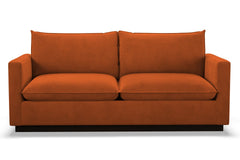 Olivia Queen Size Sleeper Sofa Bed :: Leg Finish: Espresso / Sleeper Option: Memory Foam Mattress