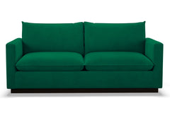 Olivia Queen Size Sleeper Sofa Bed :: Leg Finish: Espresso / Sleeper Option: Memory Foam Mattress