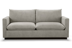 Olivia Queen Size Sleeper Sofa Bed :: Leg Finish: Espresso / Sleeper Option: Deluxe Innerspring Mattress